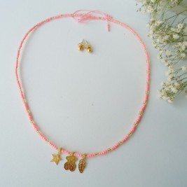 COLLAR CHOQUER EN MOSTACILLAS ROSADAS