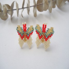 ARETES MARIPOSA TEJIDA