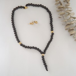 COLLAR EN PIEDRAS NATURALES ONIX